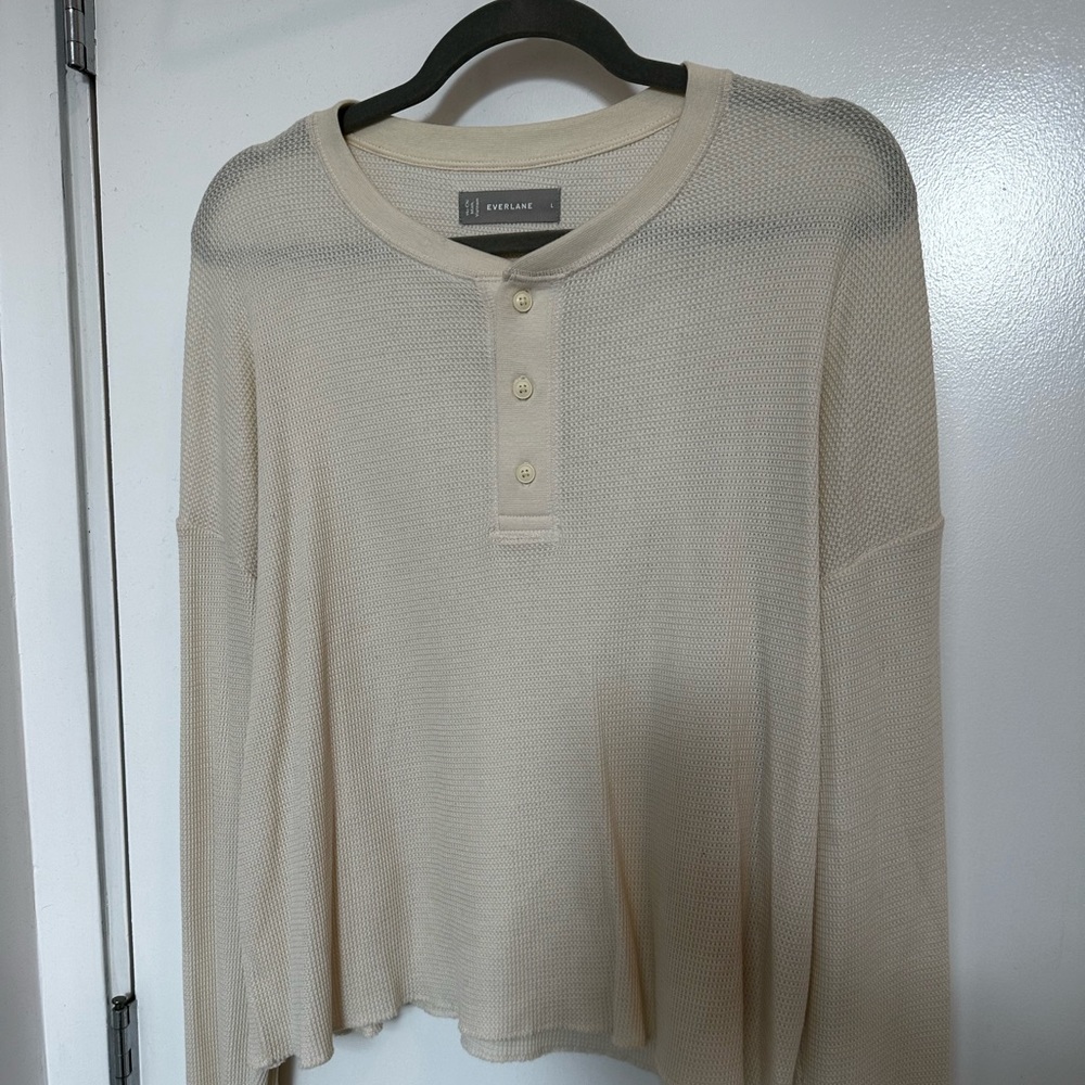 Everlane waffle long sleeve Henley